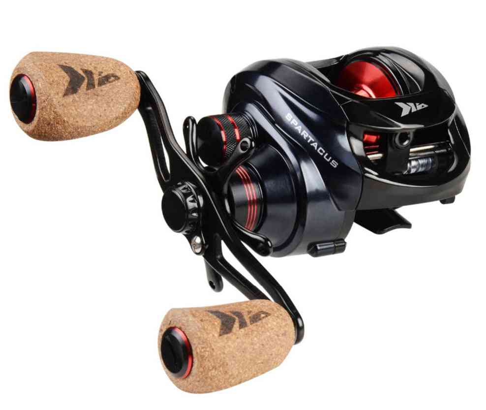 Fishing Bait Casting Reel With Dual Brake System, 8kg-max Drag