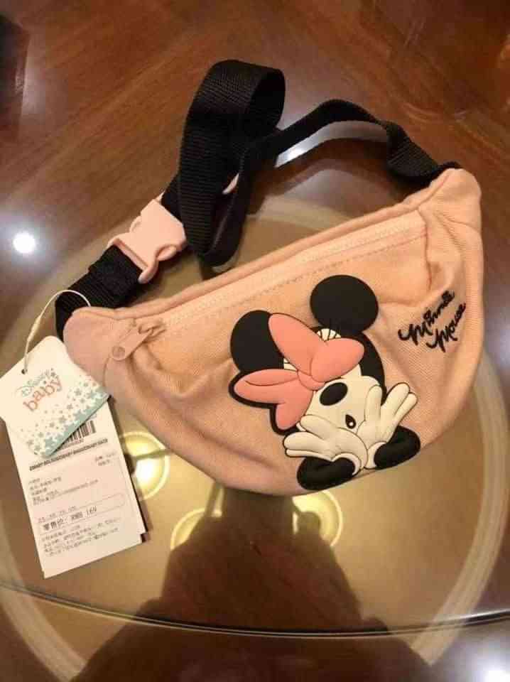 Sac de messager de garçon de fille de carton de toile de Disney, sac de poitrine de Mickey Mouse, sac de ceinture de pièce de Minnie