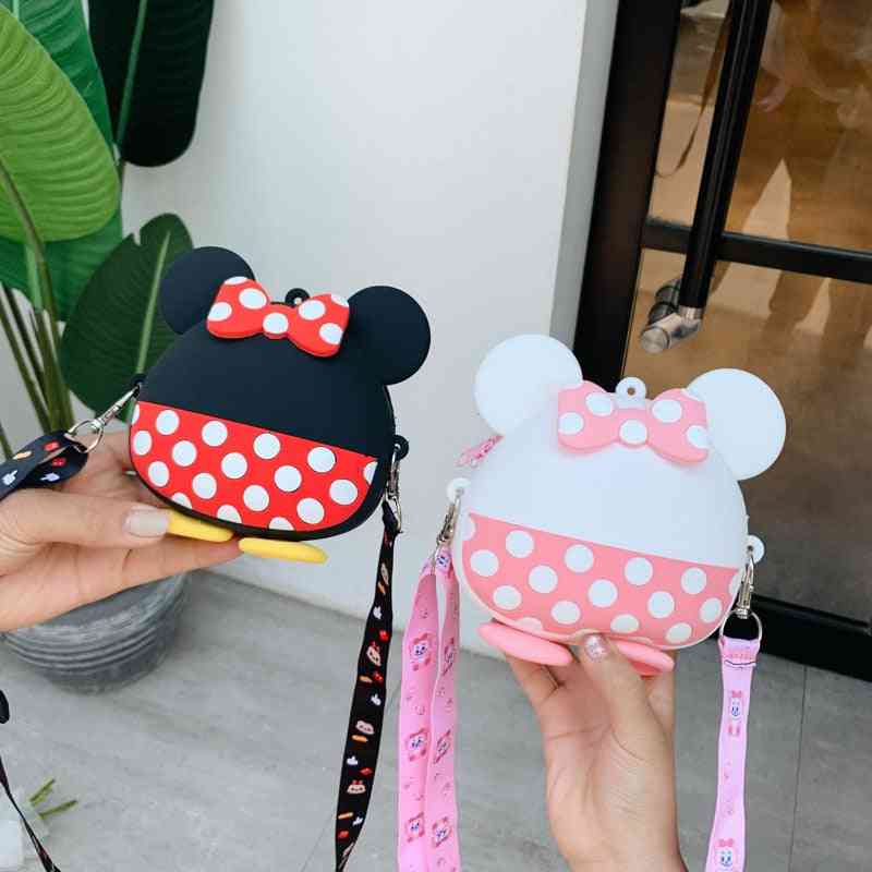 Bambini mickey minnie mouse sacchetto del silicone impermeabile della neonata scuola materna scuola primaria