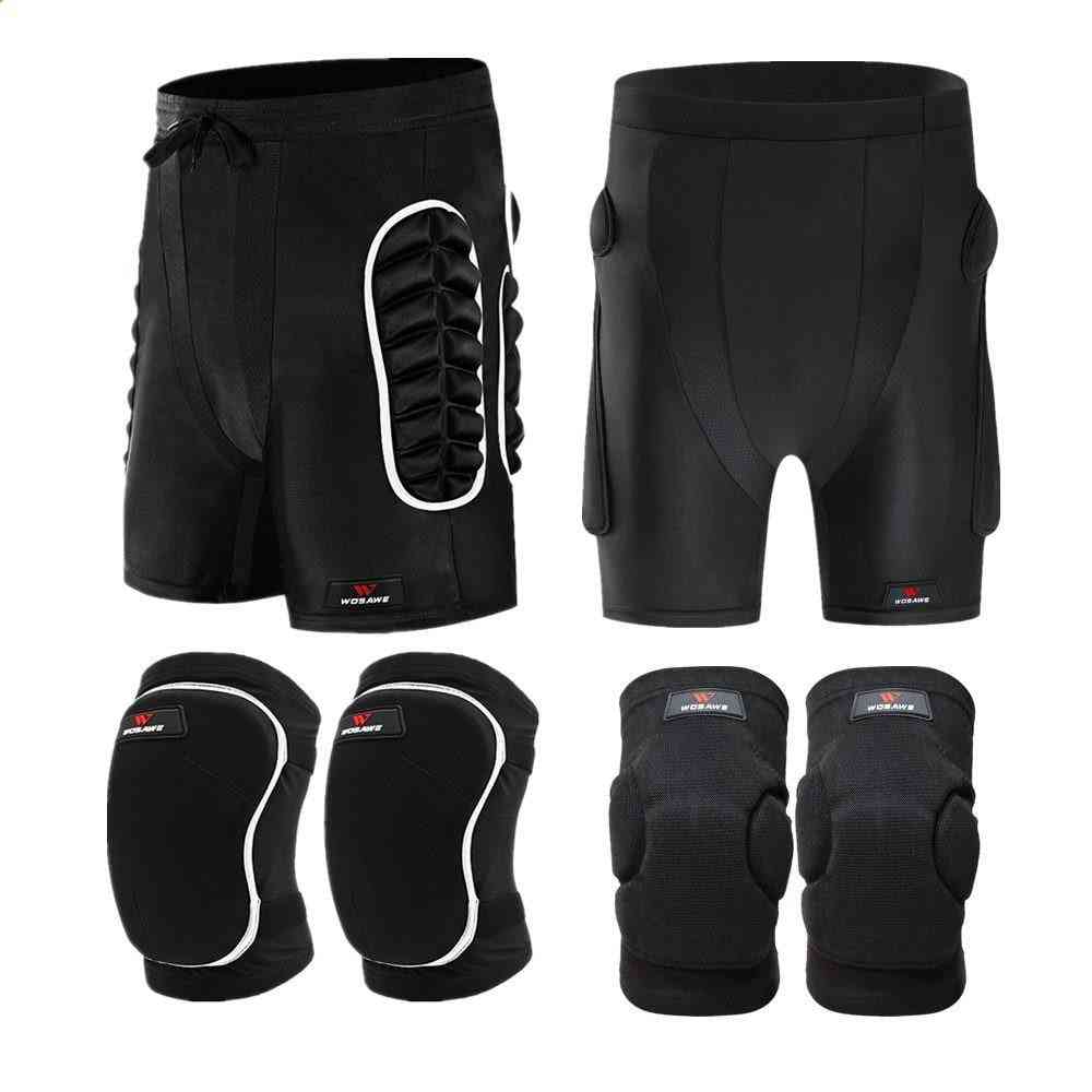 Thick Eva Protection Pad Skateboarding Shorts, Roller Hockey Butt Hip Protector Motorcycle Mtb  Pants