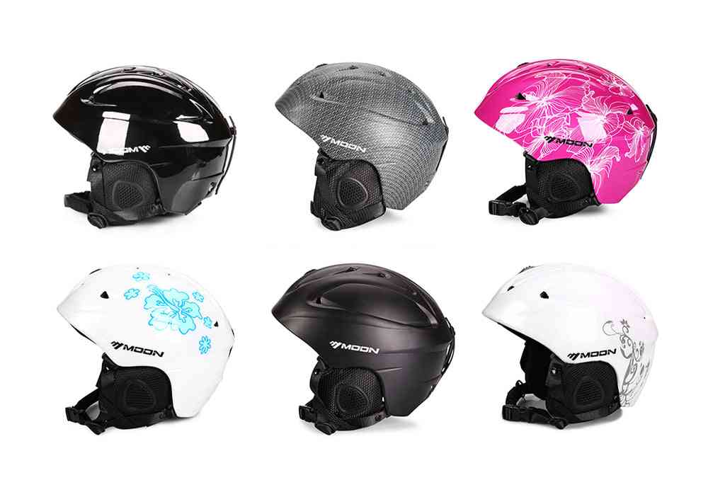 Moon Ski Helmet, Single Board Double Snowboard Protective Gear Equipment