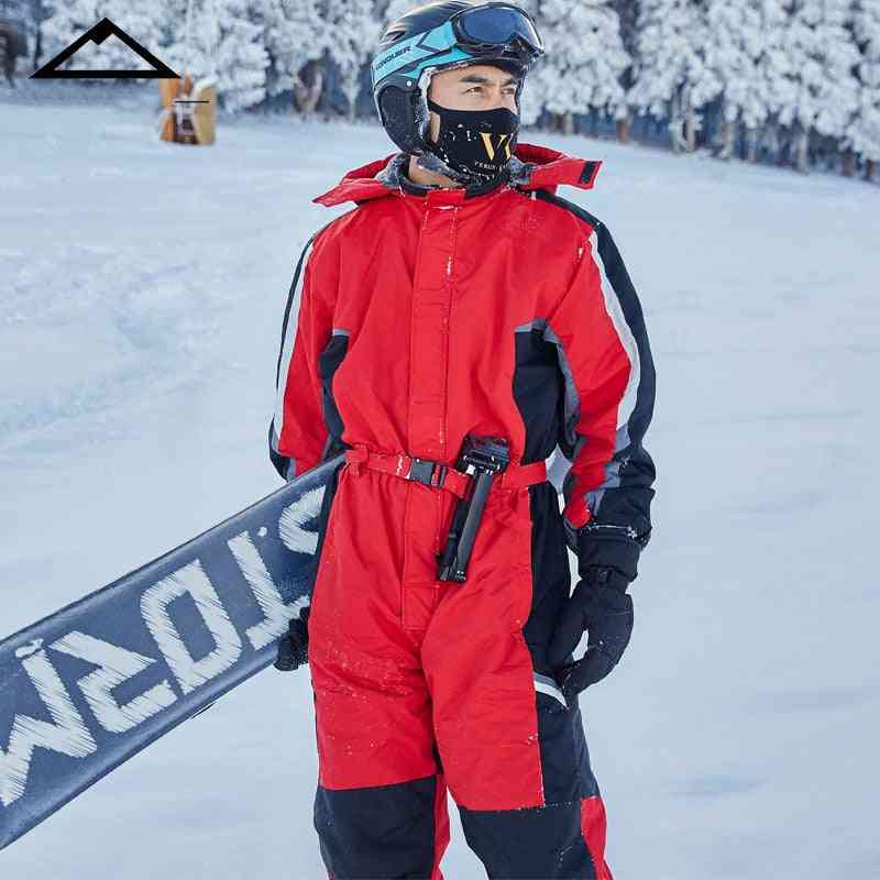 Hoodie Snow Jumpsuit Sports Winter Men-women's Suit Warm Snowboard Waterproof Clothes