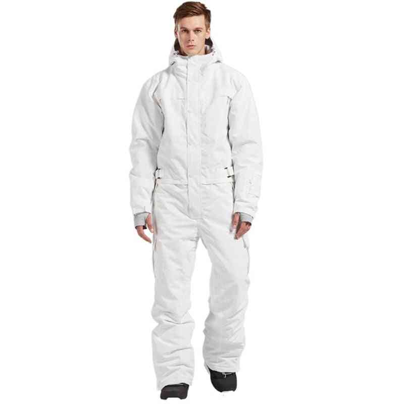 Waterproof, One-piece Skiing Jumpsuit, Winter Clothing