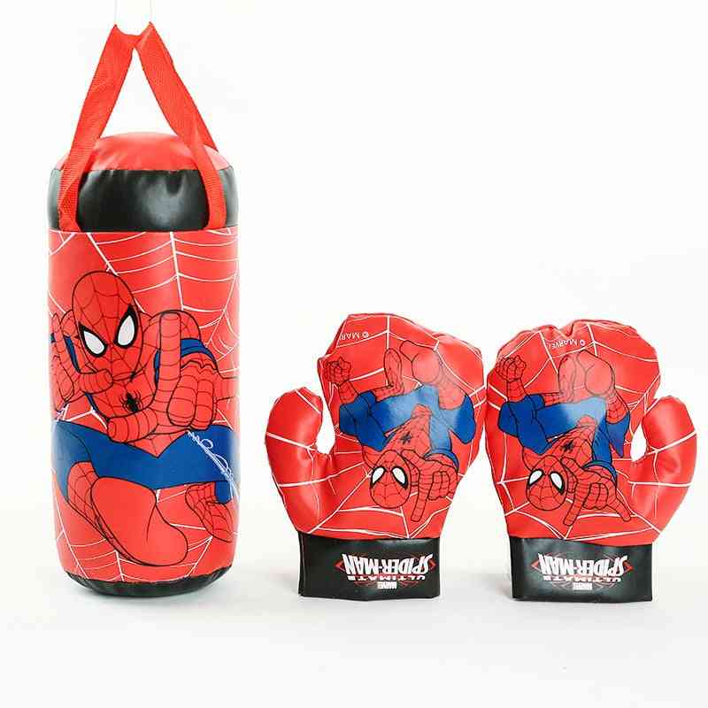 Spiderman Kids Toy- Gloves Sandbag Suit Birthday Boxing Outdoor Sports Toy