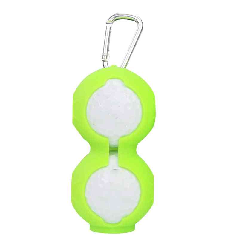 Golf Ball Protective Cover- Soft Silicone, Waist Holder, Double Layer