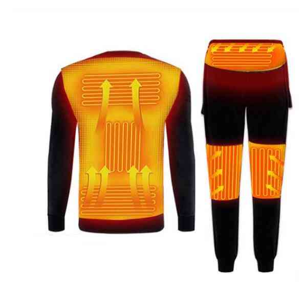 Battery Powered, Electric - Heating Thermal Underwear Set (top & Pant)