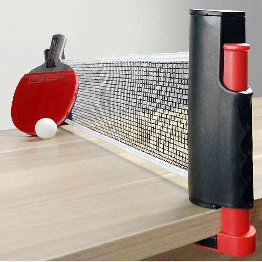 Portable Retractable Table Tennis Net And Clamp