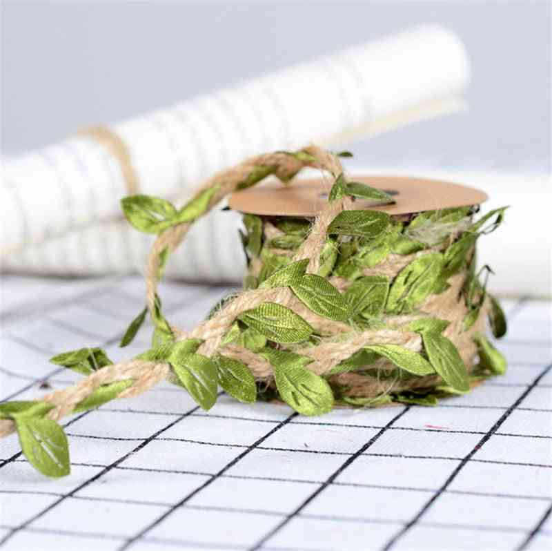 Corde de chanvre feuilles vertes enveloppe de fusil de chasse, camouflage ficelle