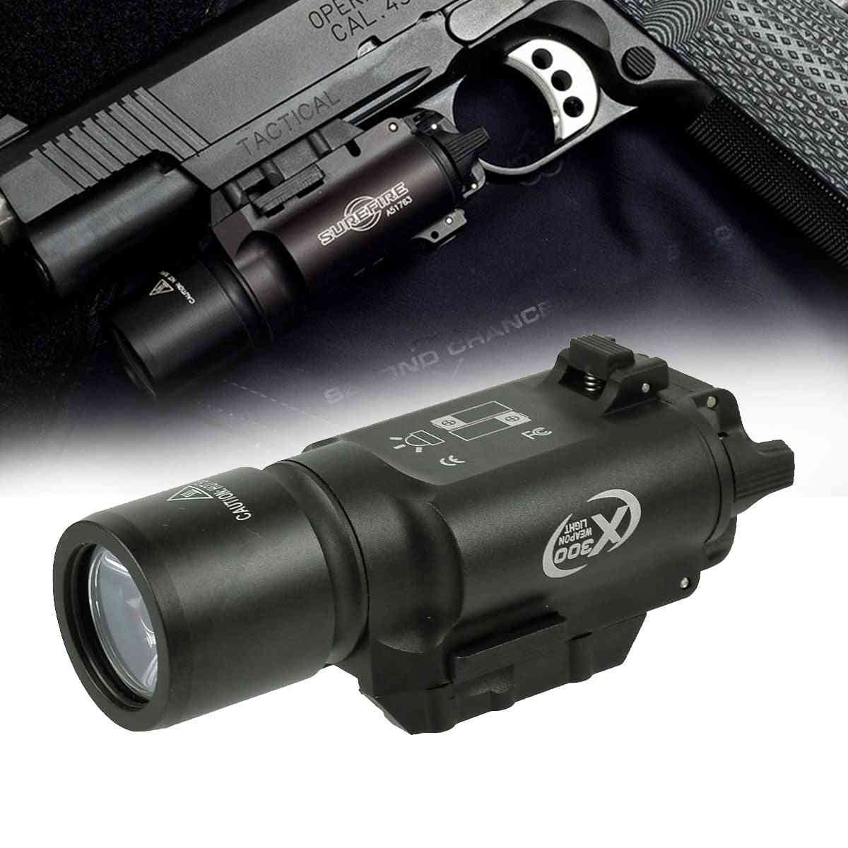 Lumens Tactical Ultra Pistol Gun Weapon Light, Lanterna Airsoft Flashlight, Picatinny Weaver Rail
