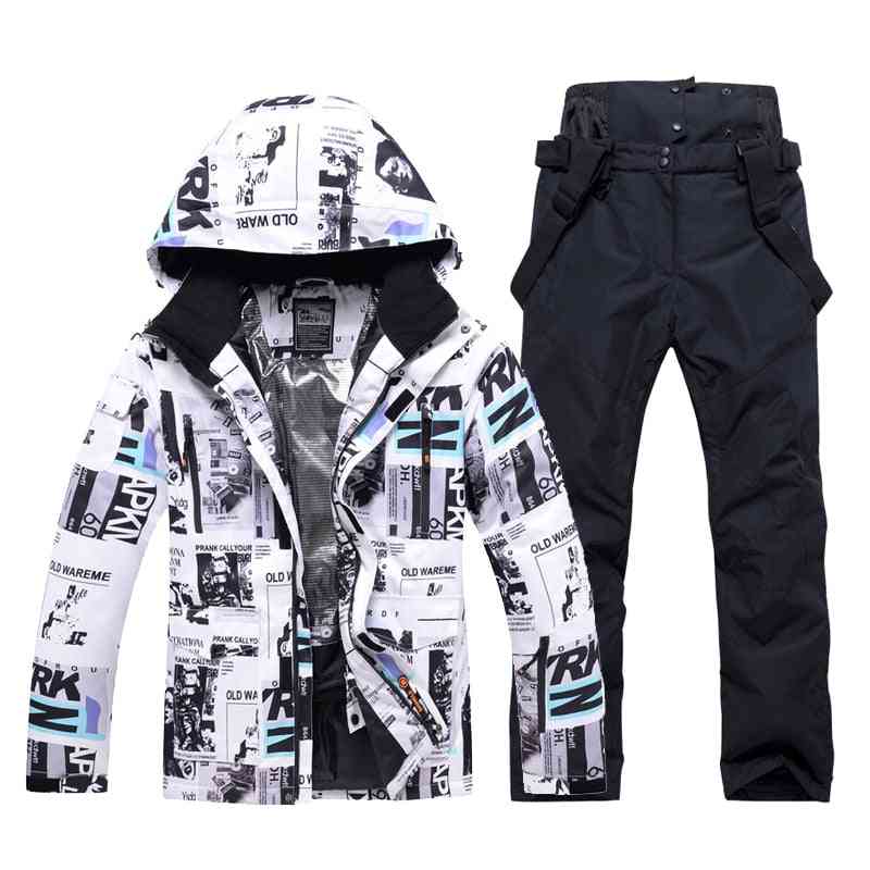 New Winter Ski Suit For Men Warm Waterproof Outdoor Sports Snow Jackets/pants Ski Snowboard Jacket