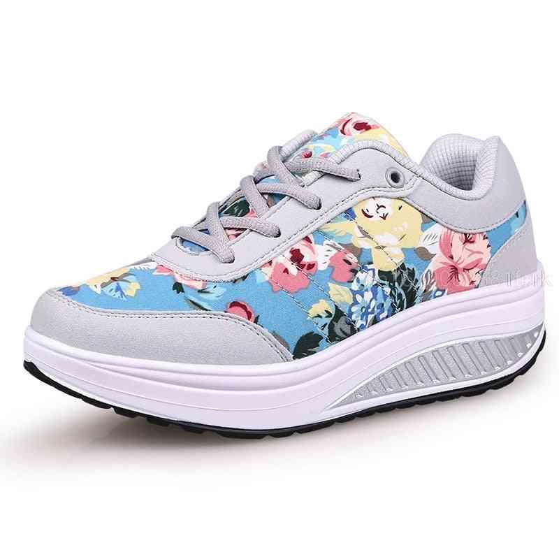 Women Breathable,  Flower Printed Comfortabletoning Shoes