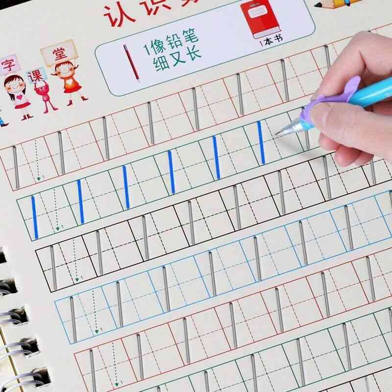 Magic-calligraphy English-handwriting Copybook-set, Preschool Kindergarten Practice