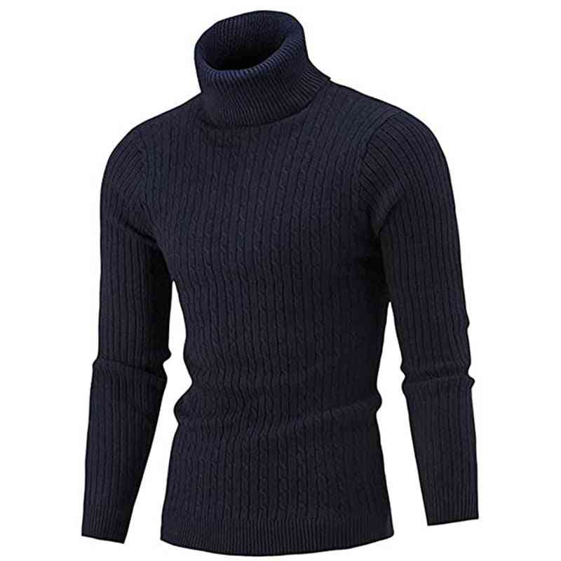 Mænds sexet slim fit turtleneck sweater