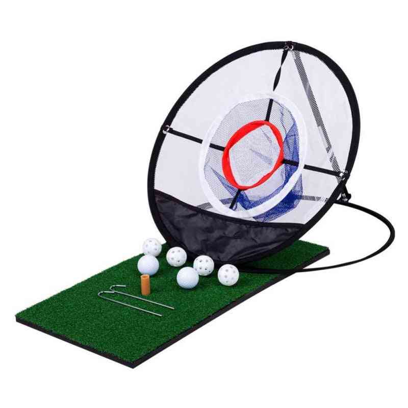Indoor/outdoor Chipping Pitching, Cages Mats, Practice Net For Golf Training