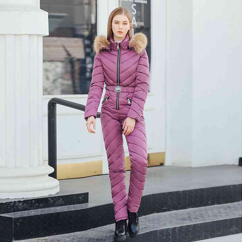 Women's Thickening Outdoor Ski Suit Warm Snowboard Jumpsuit Pants Clothing Fashion