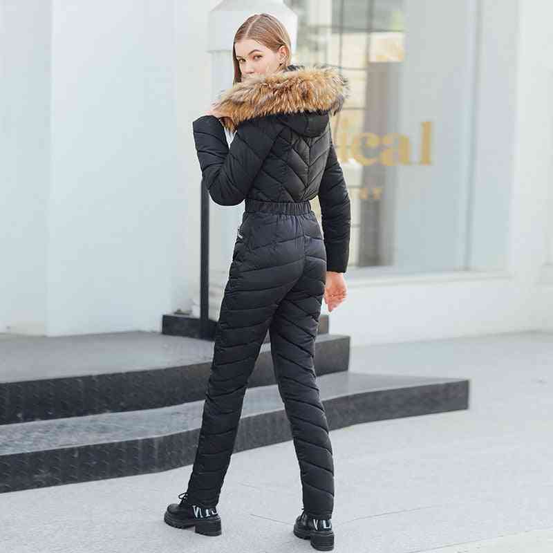 Women's Thickening Outdoor Ski Suit Warm Snowboard Jumpsuit Pants Clothing Fashion