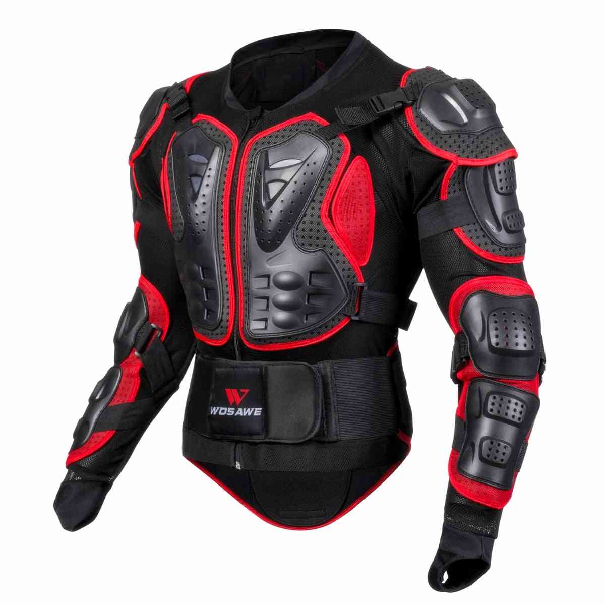 Jaqueta de armadura de corpo inteiro masculina de motocross corrida proteção de ombro costas tórax proteção de cotovelo