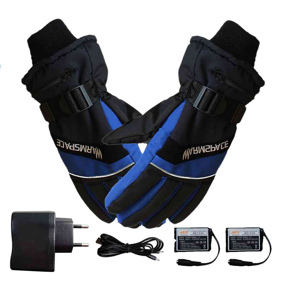 Guantes con calefacción eléctrica, usb mano dedo calefacción seguridad temperatura constante esquí ciclismo guantes calientes
