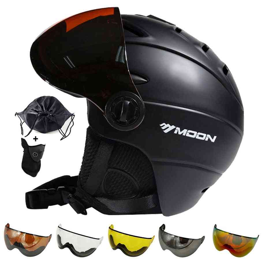 Men-women Helmets For Outdoor Sports Like Skiing, Snowboard With Goggles