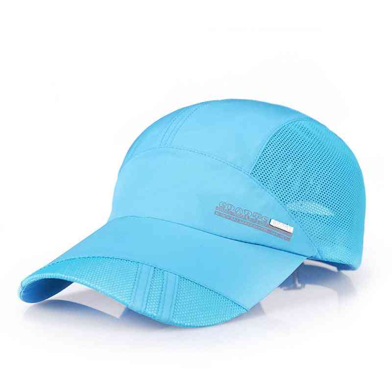 Oddychający golf do biegania, wędkarskie czapki z daszkiem, siatkowa czapka przeciwsłoneczna dla mężczyzn, damska odzież sportowa na świeżym powietrzu
