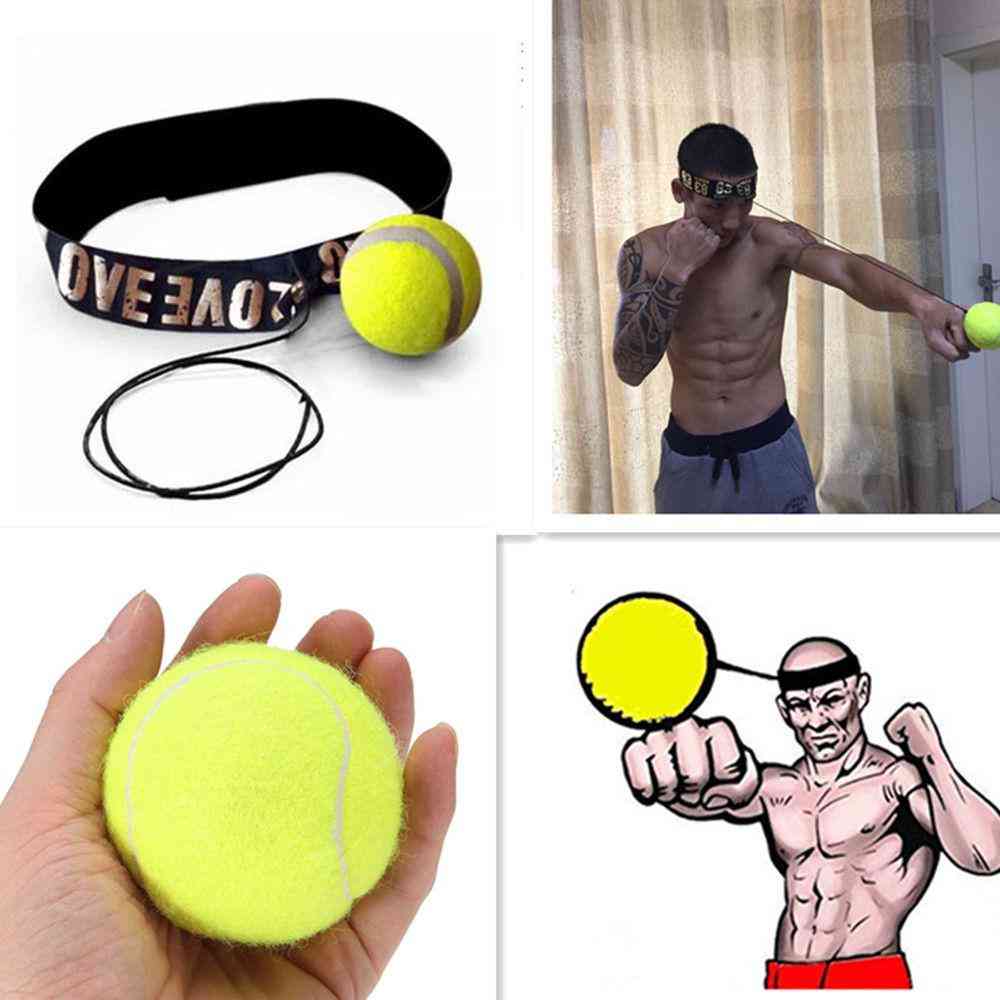 Fight Ball With Elastic Head Band -training Boxing, Punch Exercise
