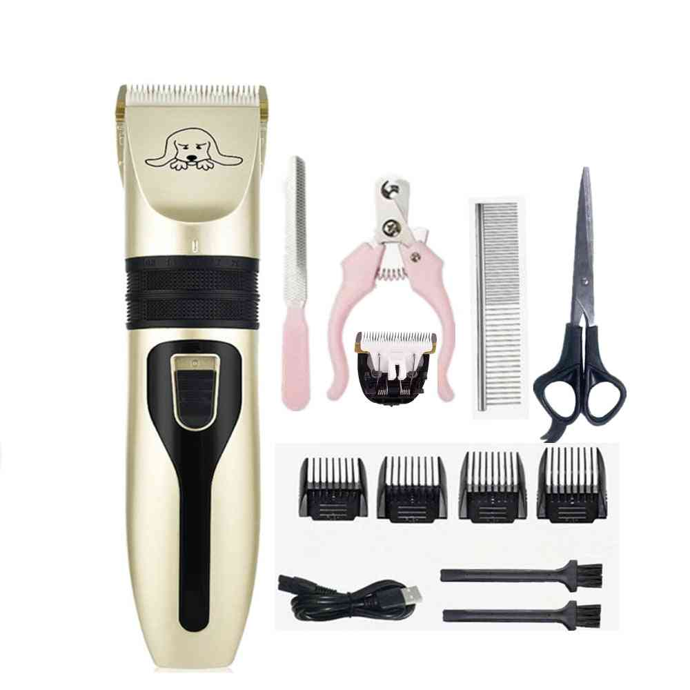 Dog Clippers, Low Noise Pet Shaver, Rechargeable Trimmer, Grooming Tool