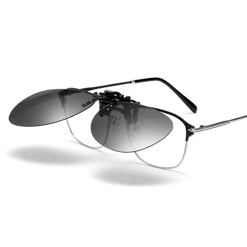 Para hombre, clip polarizado para mujer en gafas de sol, conducción de visión nocturna, clips anti uva para montar
