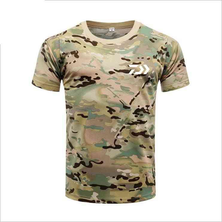 Breathable Short Sleeve Camouflage Sports T-shirt