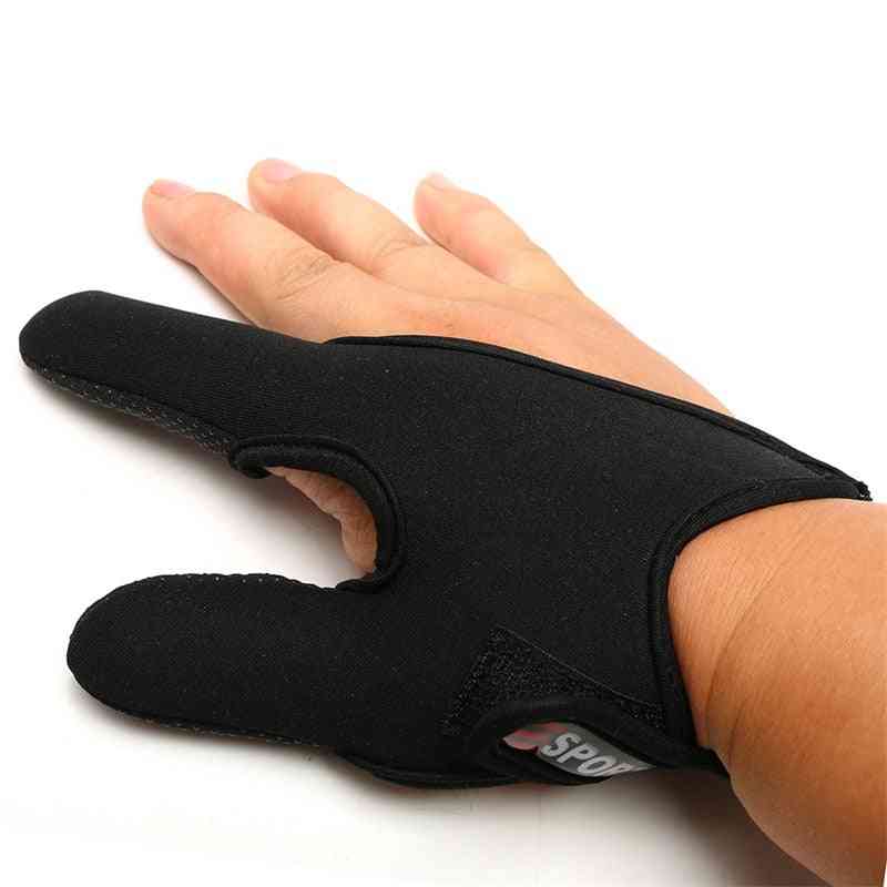 Zaščitna ribiška rokavica proti zdrsu palca / kazalca