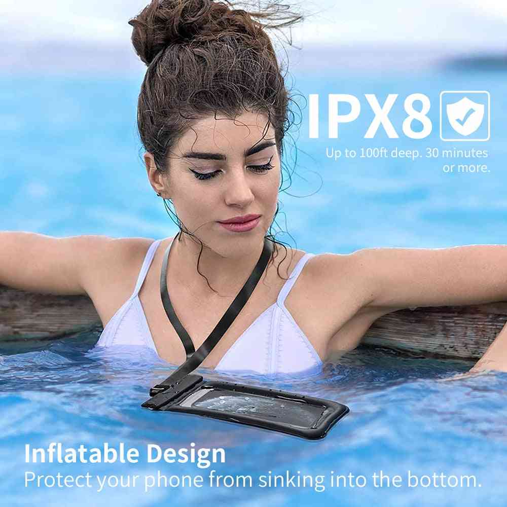 Funda impermeable para teléfono funda universal flotante bolsa de buceo en seco compatible con iphone galaxy