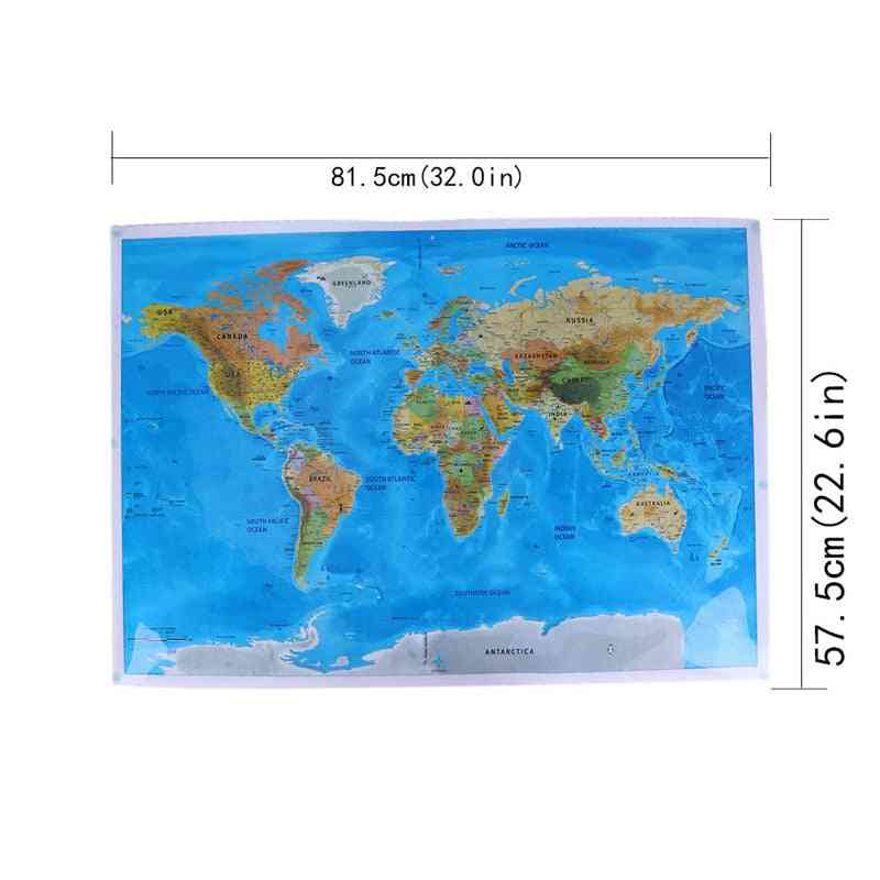 Deluxe, sininen-valtameri raaputa maailmankartta