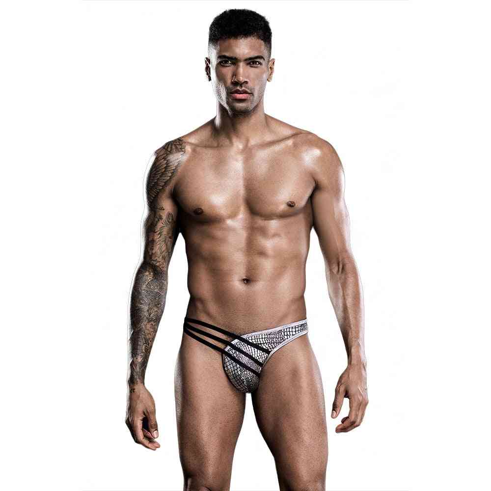 Men Sexy Sports Briefs - Gay Bar Dance Perform T-back Costume