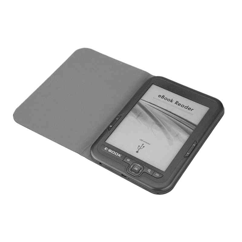 6-tommer 4 GB e-bog-læser e-ink kapacitiv e-bog lys-eink skærm, e-bog e-ink e-læser mp3 med etui