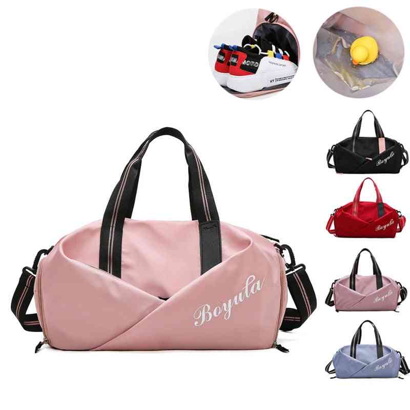 Women Sports Handbag With Seperate Shoes Compartment
