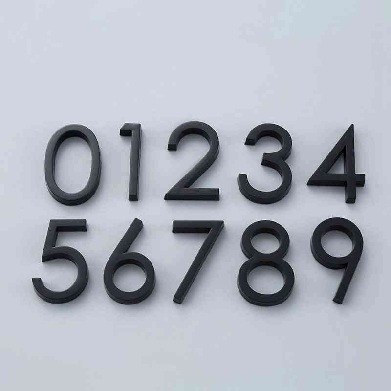 Digits 0 To 9- Plastic Number Tag For House Address Door Plates