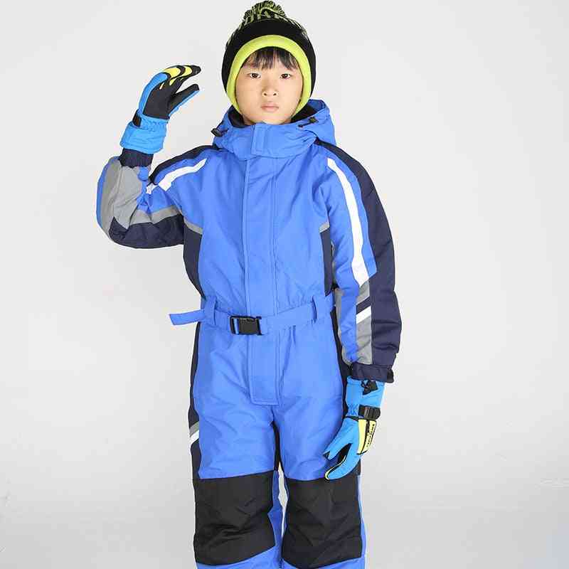 Winter Waterproof Warm Jumpsuit Sets For Kids