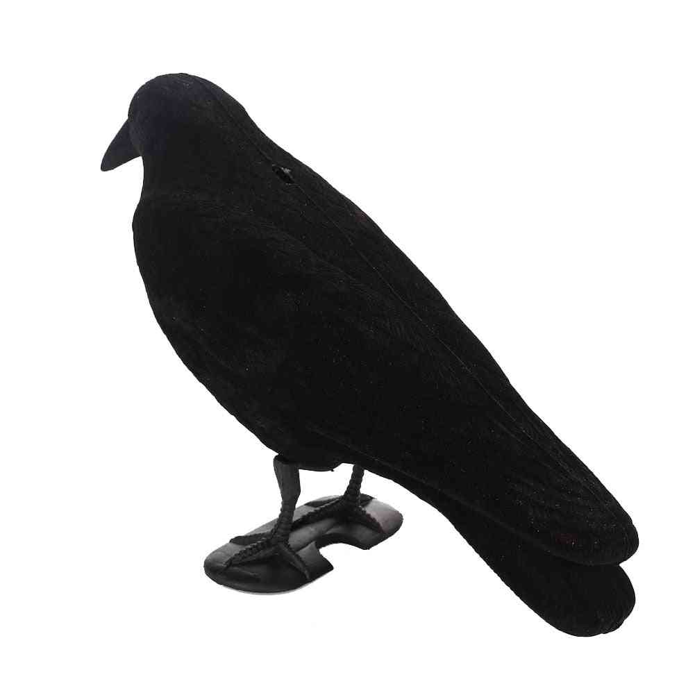 Falso uccello caccia creativo realistico, giardino cortile nero bersaglio all'aperto trappola corvo esca