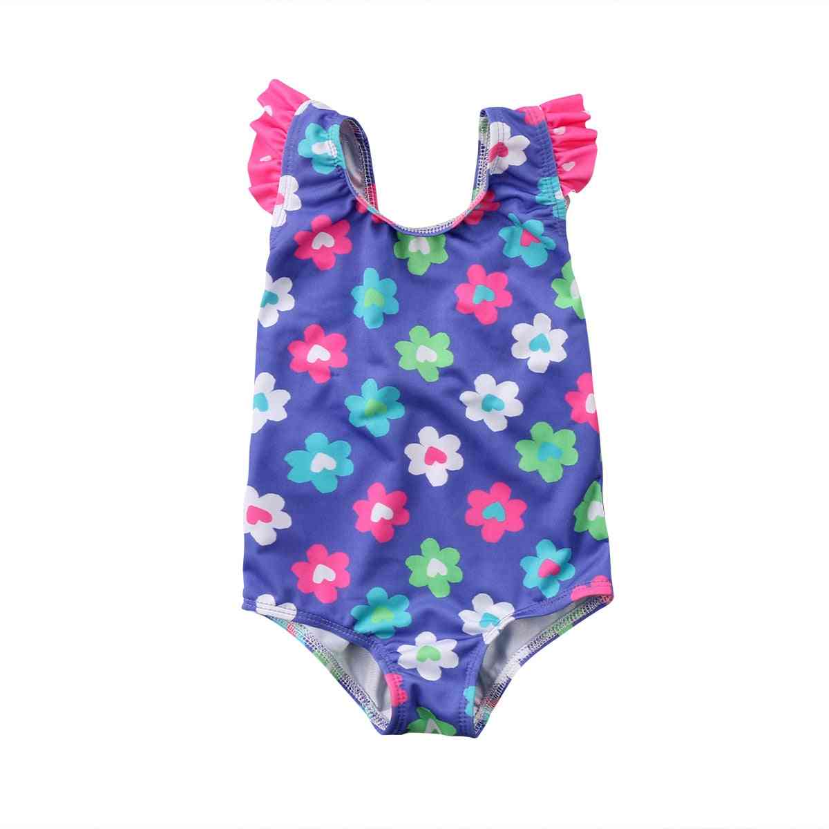 Mignon bébé nouveau-né filles maillot de bain princesse fleur enfants maillots de bain