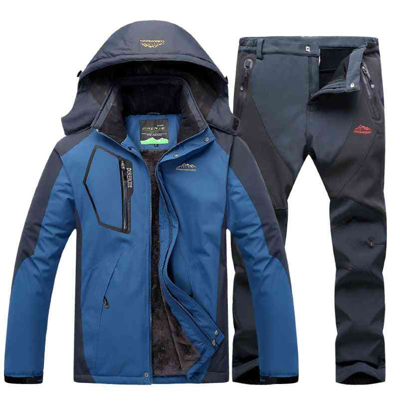 Windproof And Waterproof Snowboarding Winter Suit Set