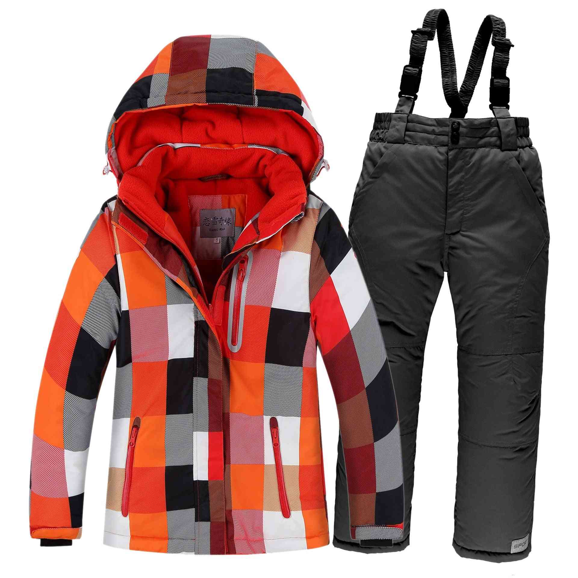 Jacket Pants Ski Set For Kids