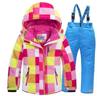 Ensemble de ski veste-pantalon d'hiver pour enfants