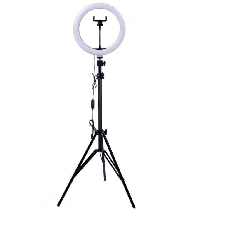Dimmable Led, Selfie Ring For Phone Camera - Tripod For Video