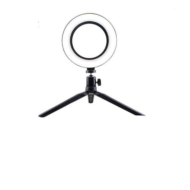 Dimmable Led, Selfie Ring For Phone Camera - Tripod For Video