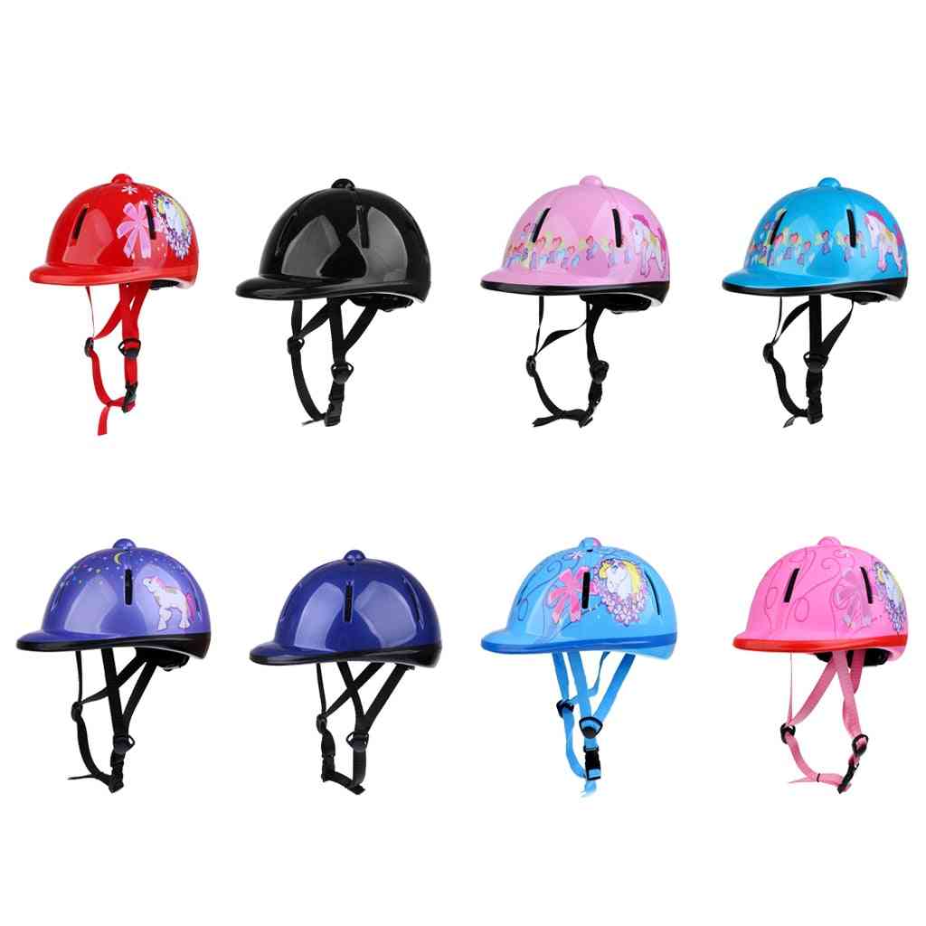Kids Schooling Helmet Adjustable, Toddlers Horse Riding, Young Equestrian Riders Protective Gear