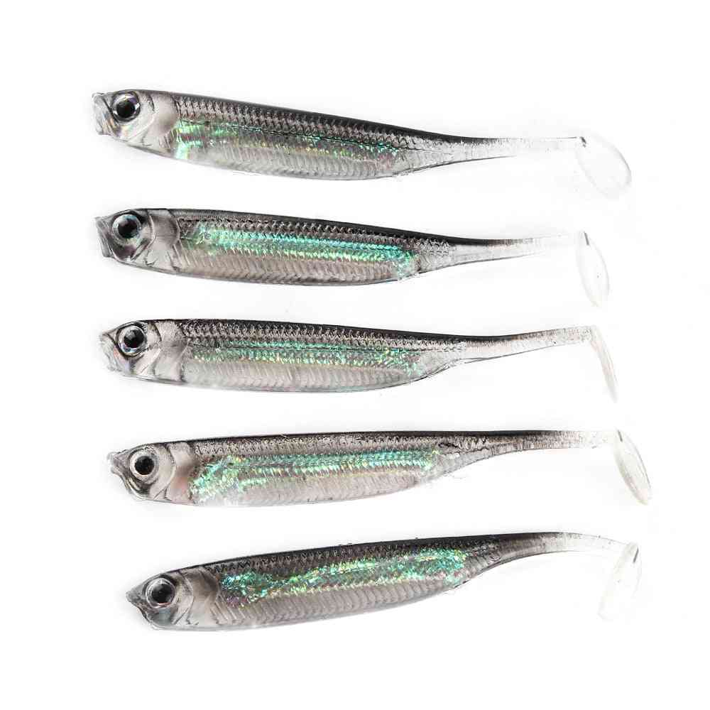 Fishing Soft Bait Tail Lures Rainbow Sequin Swing Spinner