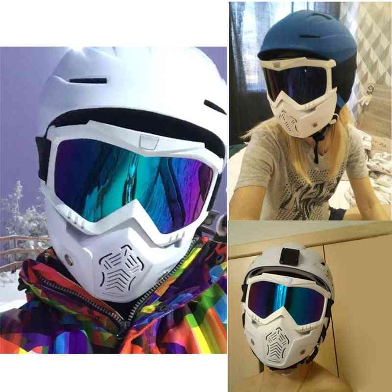 Adult Flexible And Detachable Goggles For Nose And Face Protection