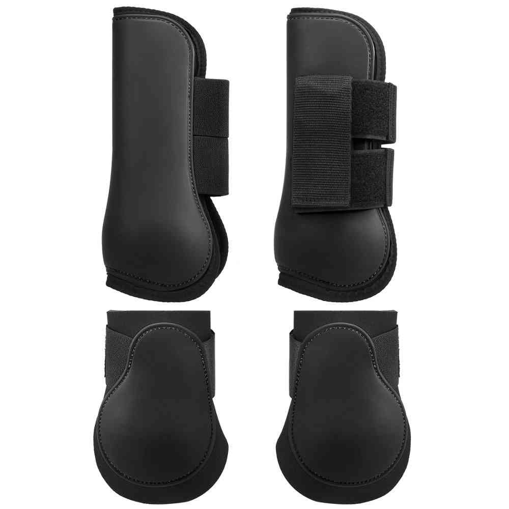 Adjustable Front And Hind Leg Boots Set For Horse