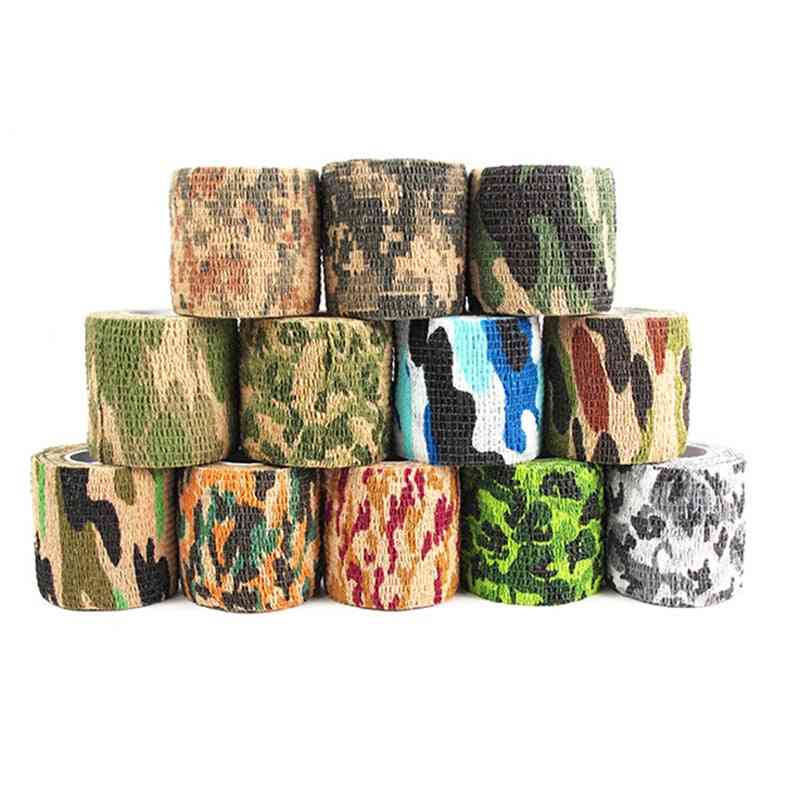 Retainable Plastic Non-woven Outdoor Camouflage Tape For Tree Stands Hunting