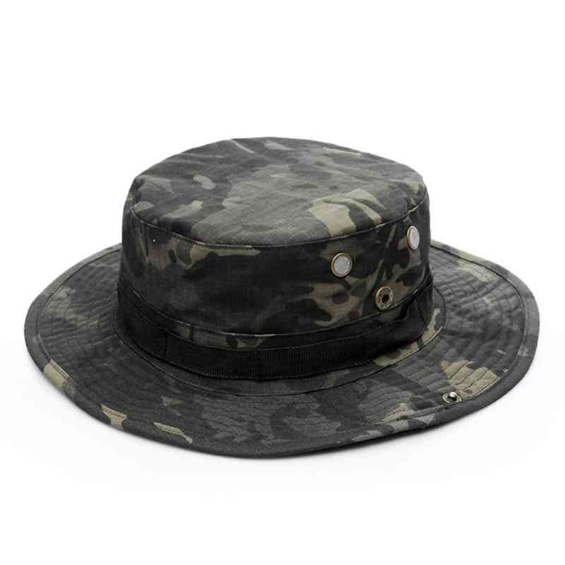כובע בסגנון צבא צבאי לספורט חוצות, דיג, טיולים רגליים, קמפינג