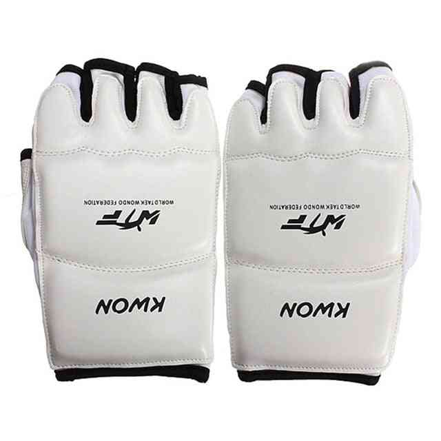 Leather Half Finger Kids Karate/boxing Gloves